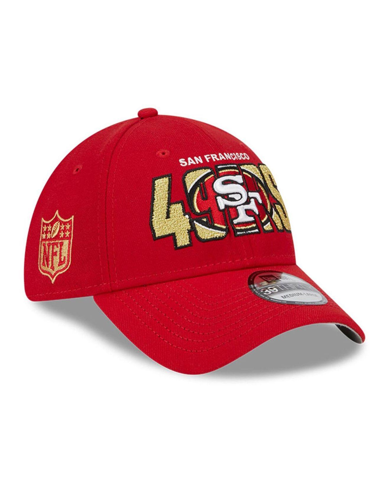 KTZ Scarlet San Francisco 49ers 2023 Nfl Draft 39thirty Flex Hat in Red ...