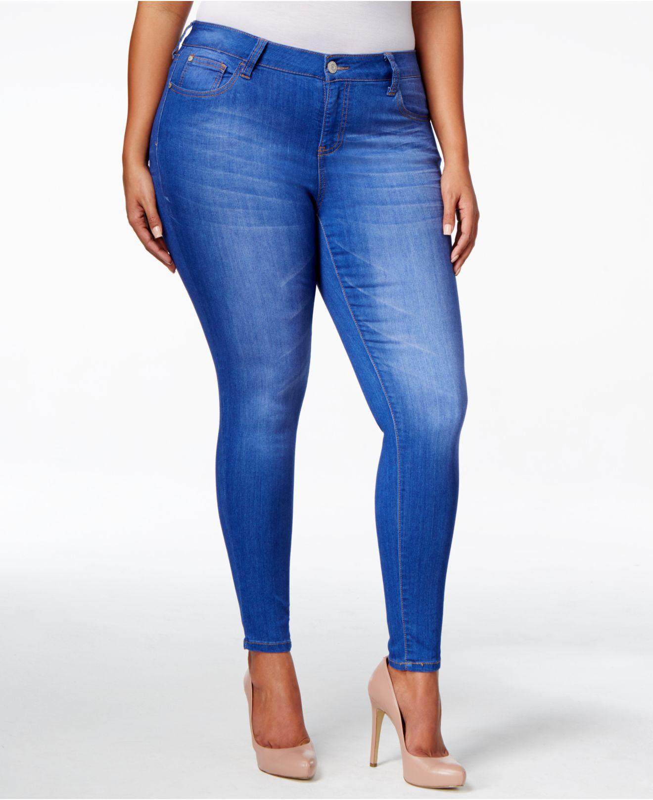 Celebrity Pink Petite Plus Size Infinite Stretch Dawson Super-skinny Jeans  in Blue | Lyst