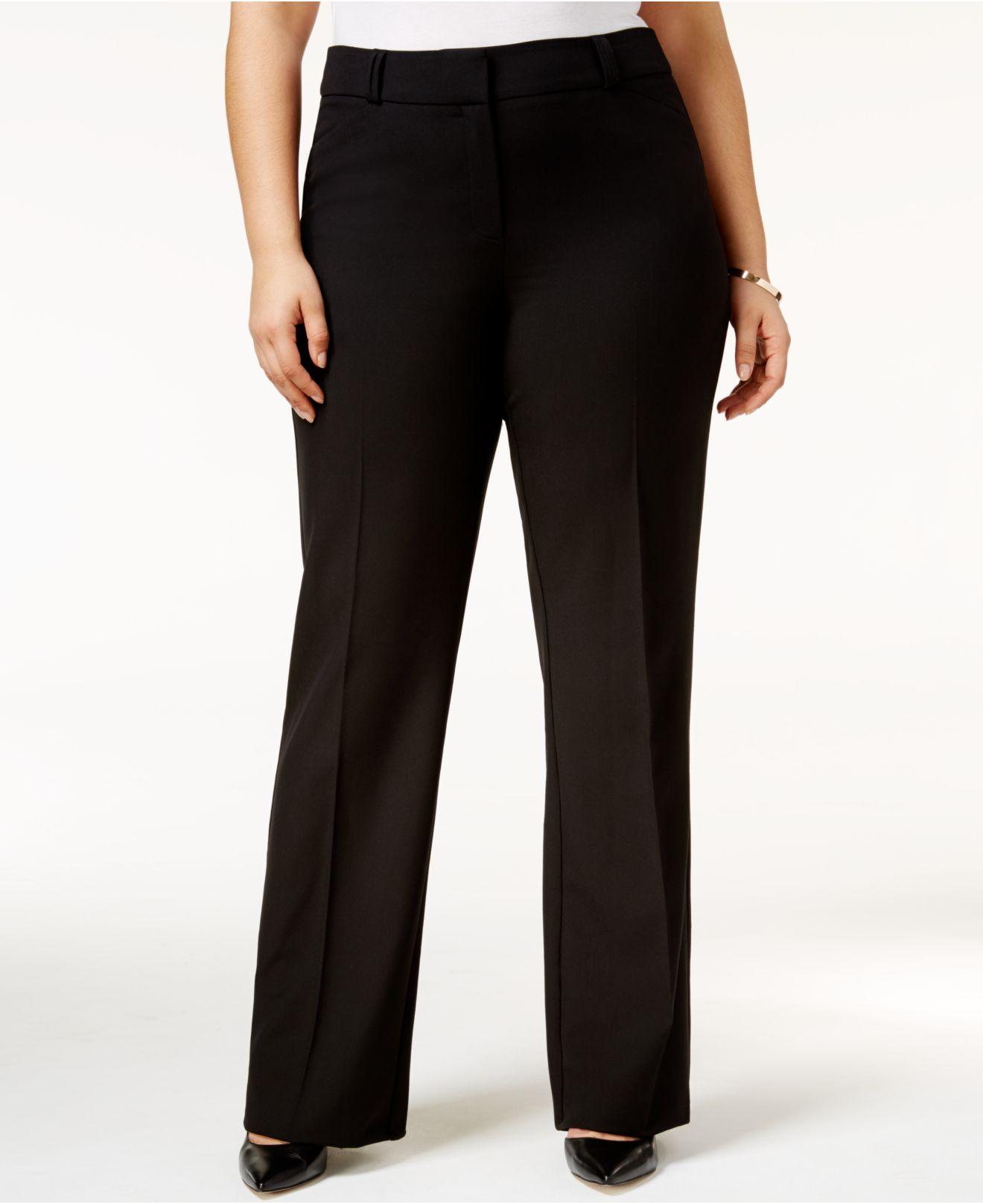 alfani trouser leg tummy control