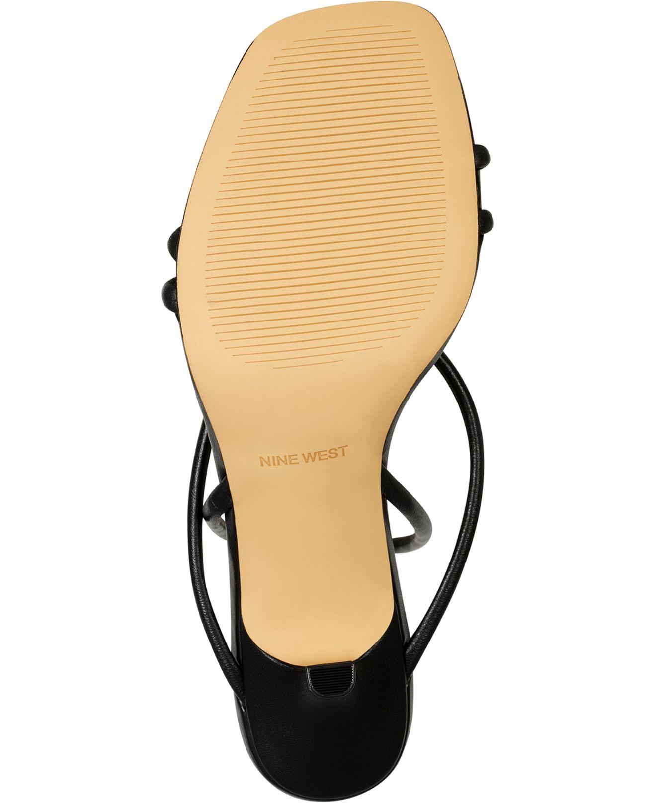 nine west barely there strappy sandals