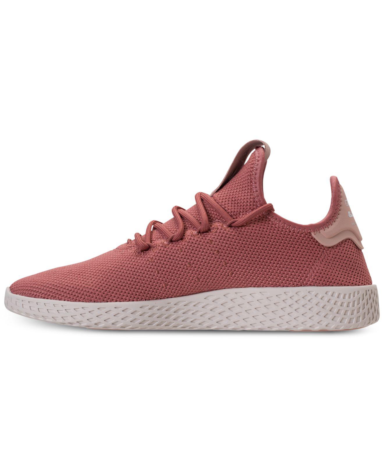 adidas Synthetic Women's Originals Pharrell Williams Tennis Hu Casual  Sneakers From Finish Line in Ash Pink/Chalk White (Pink) - Lyst