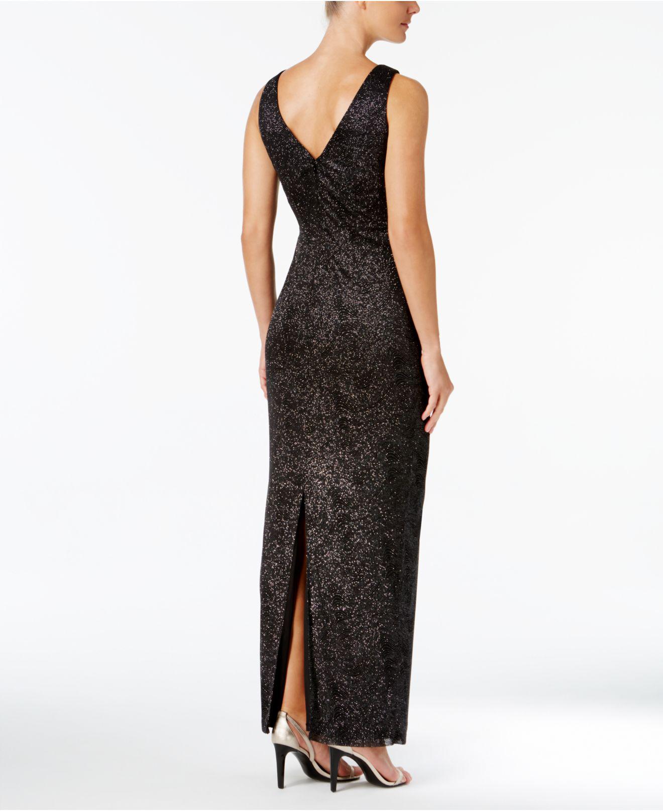 black sparkly gown