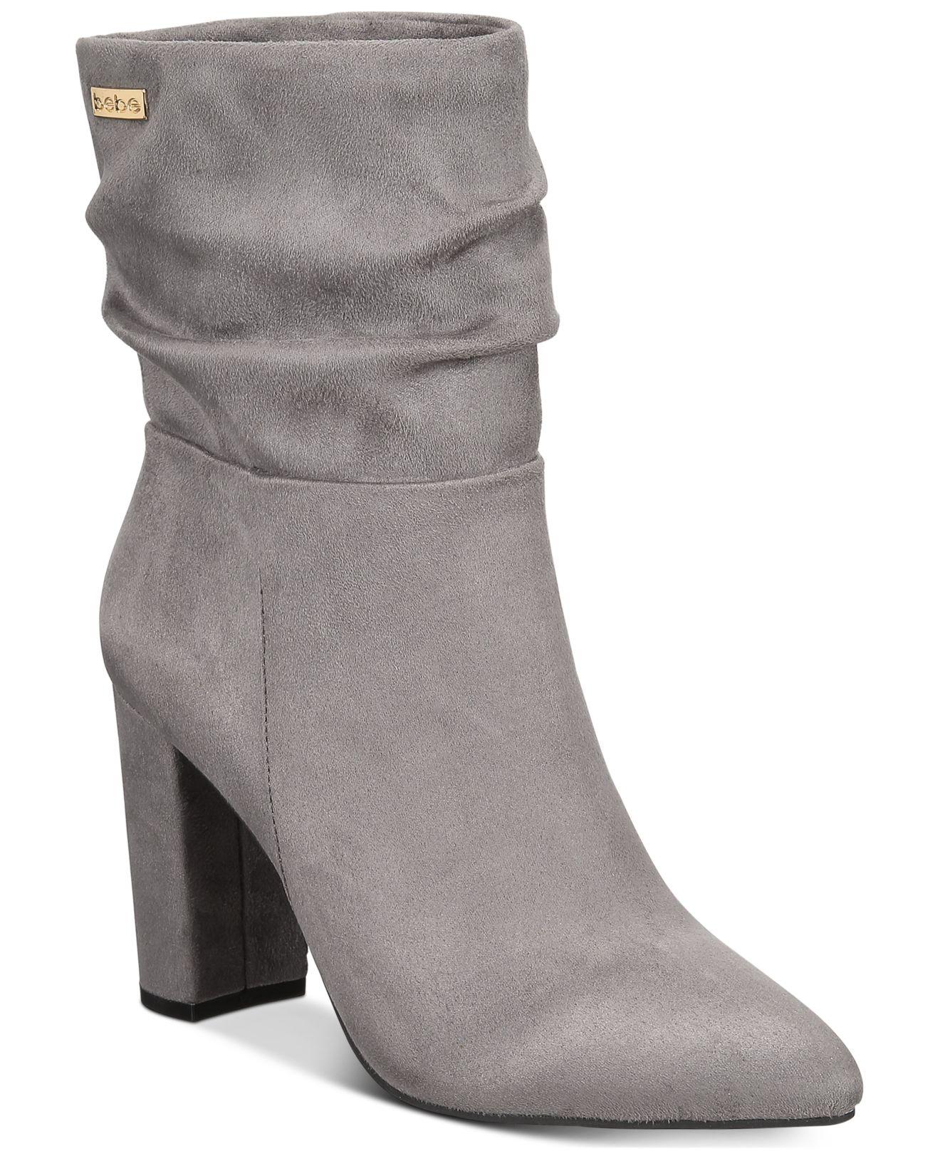gray dress booties