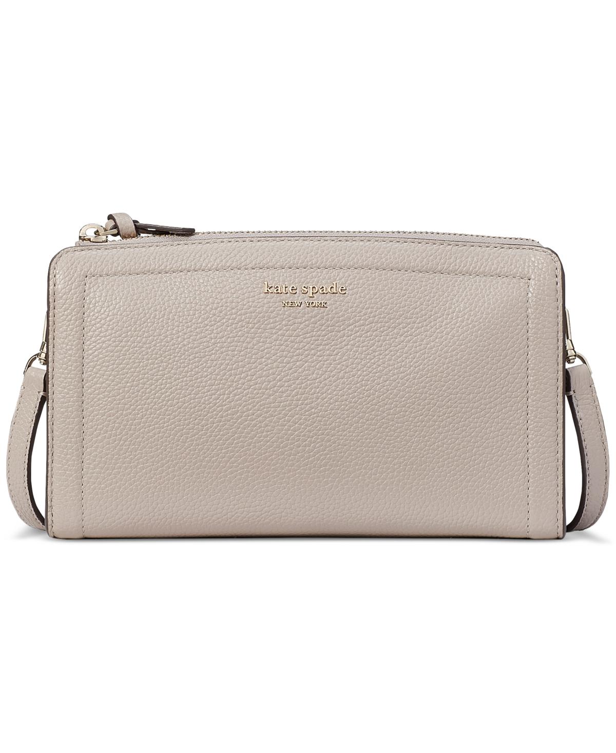 Kate Spade Knott Pebbled Leather Crossbody in Natural