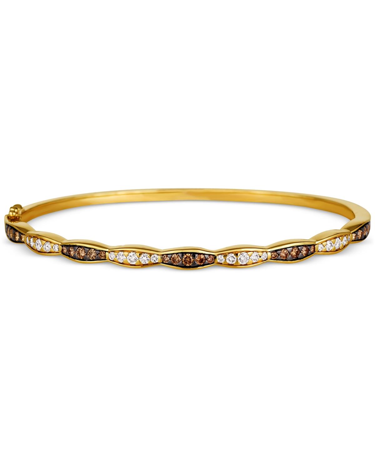 Le Vian Nude Diamond Chocolate Diamond Scalloped Bangle