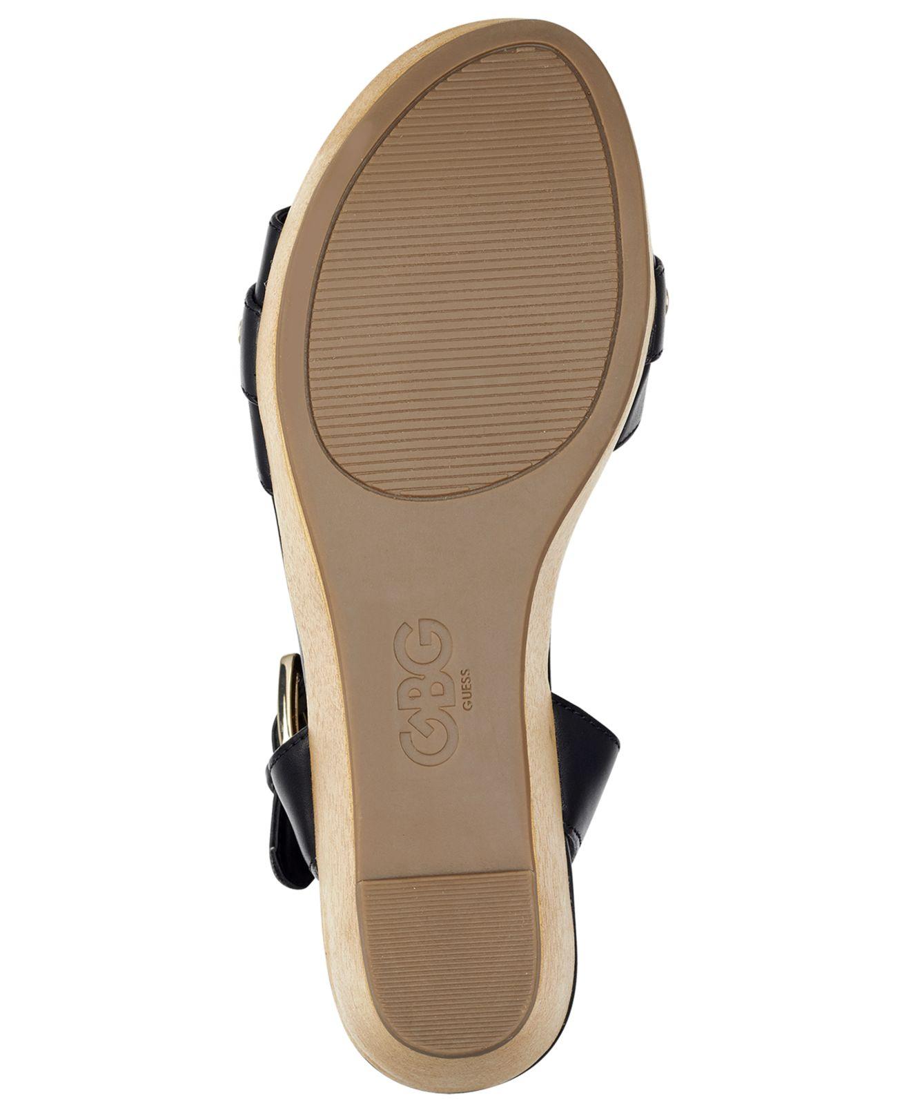 g by guess danna platform wedge sandals