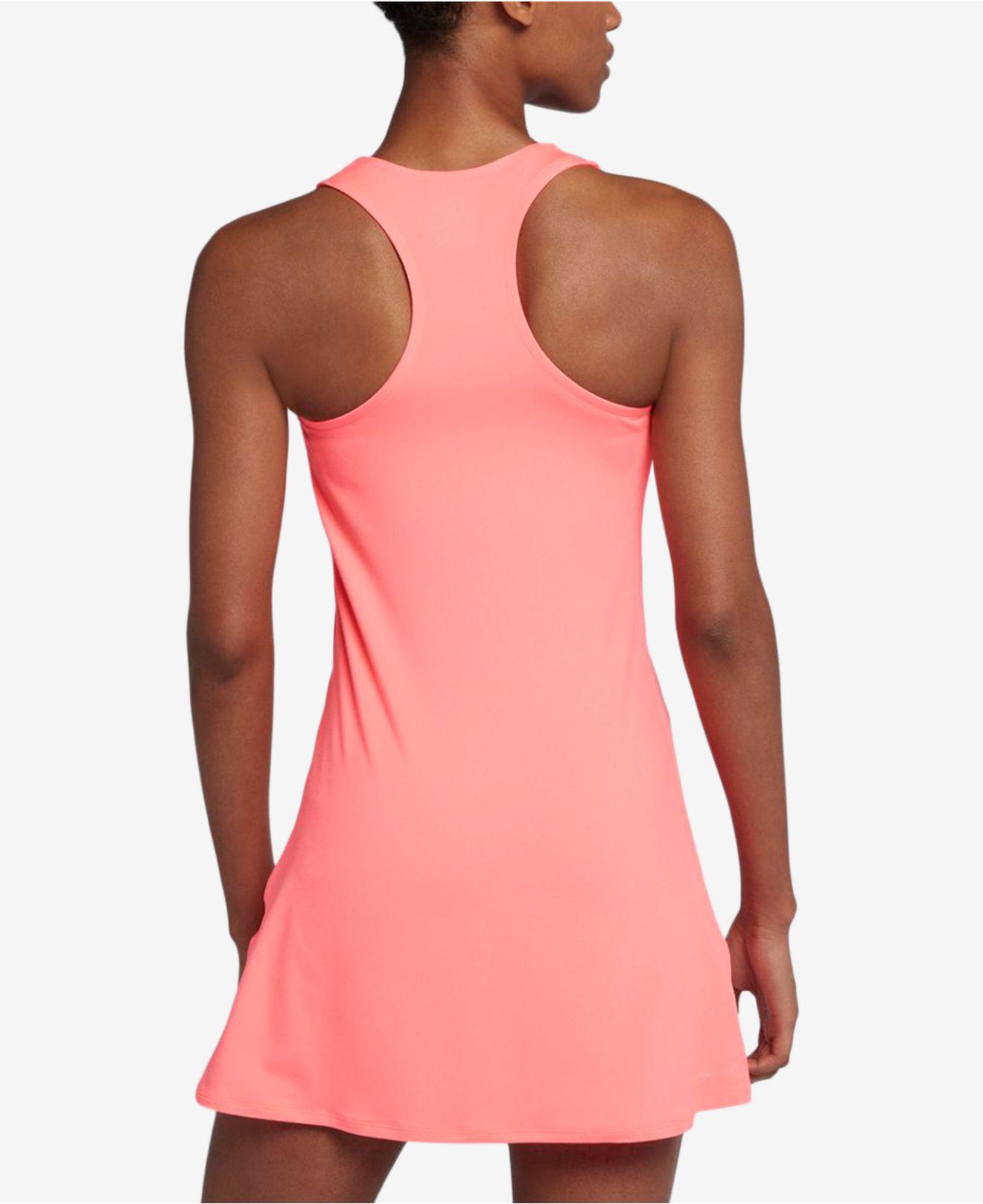 Nike Court Racerback Pure Tennis Dress in Pink | Lyst