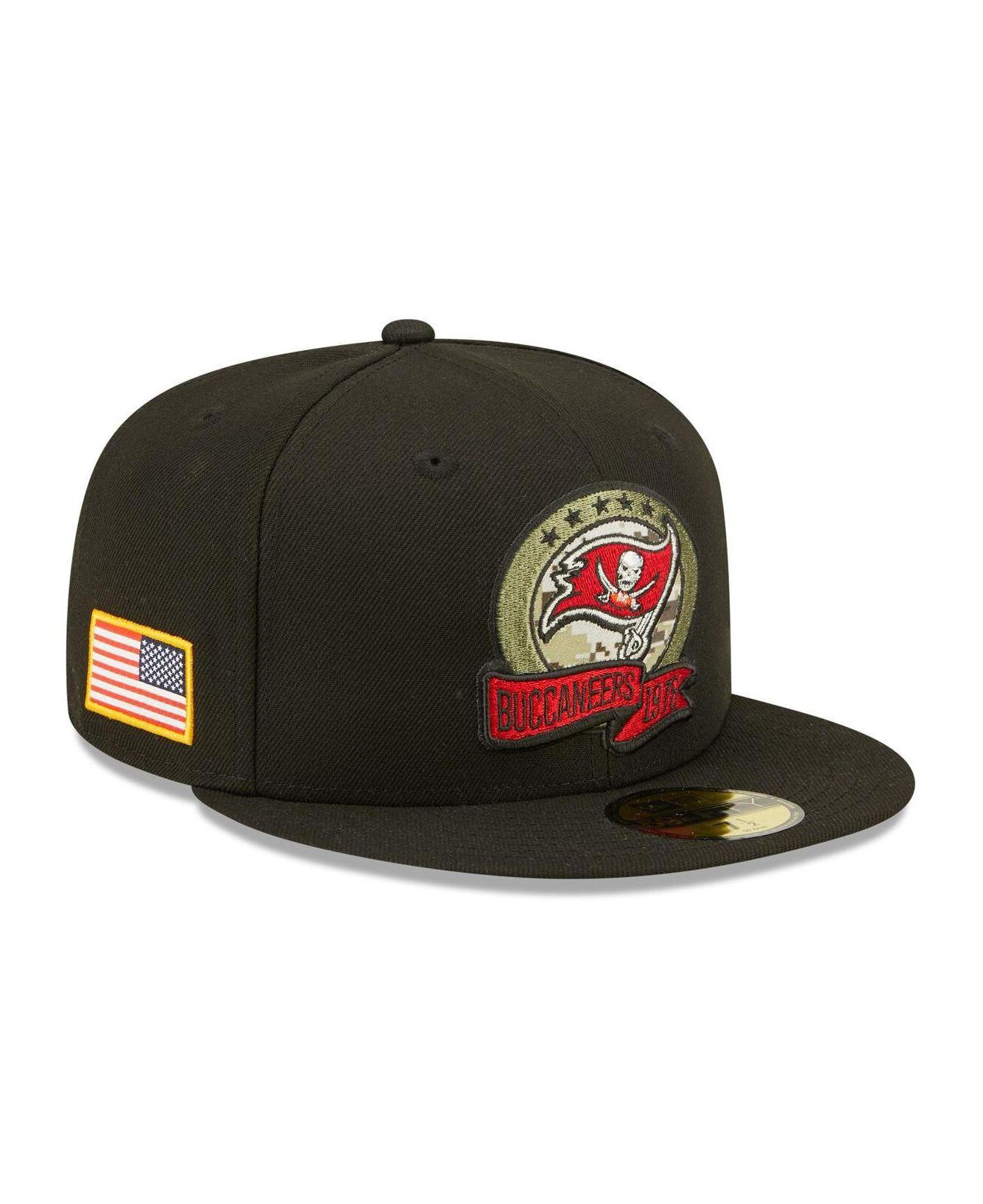 KTZ Black Tampa Bay Buccaneers 2022 Salute To Service 59fifty Fitted