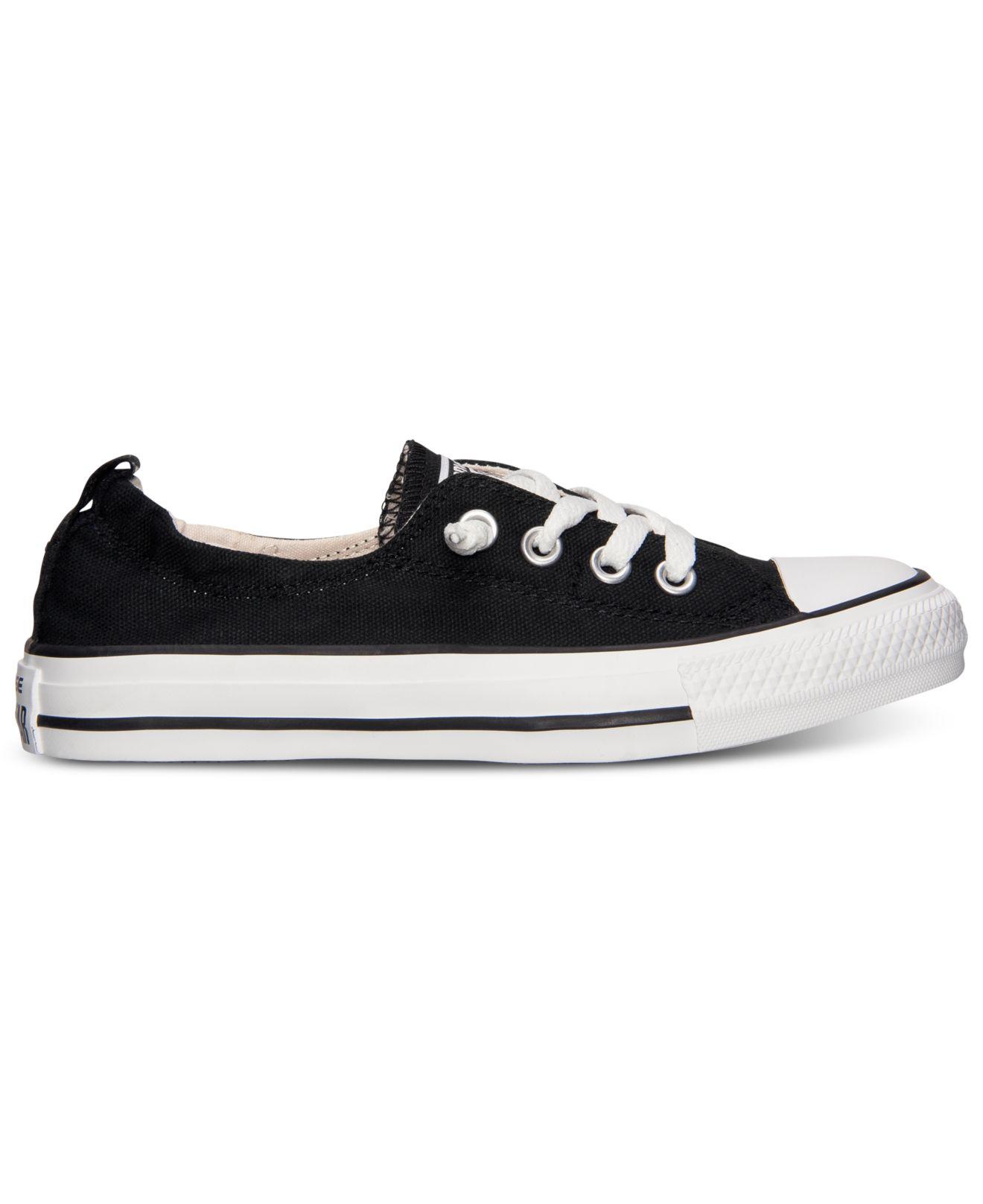 womens converse shoreline black