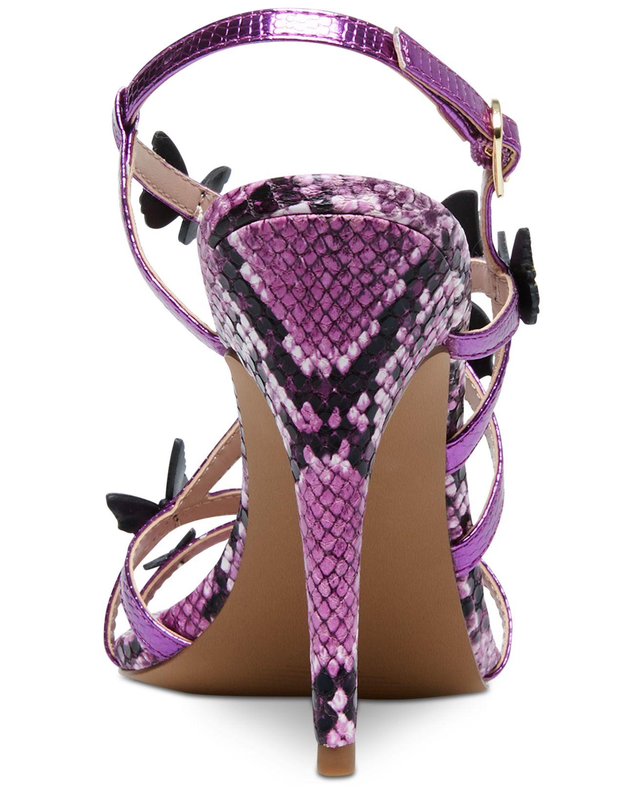 betsey johnson vandi butterfly strappy stiletto sandals