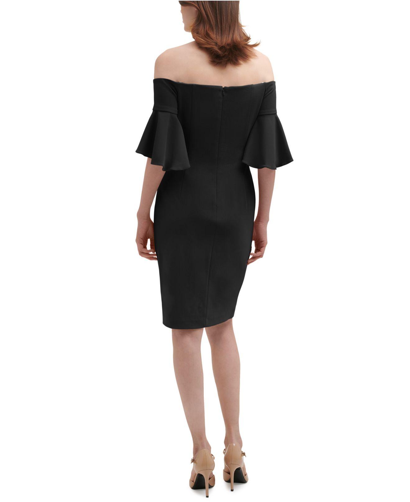 Calvin klein off top the shoulder sheath dress
