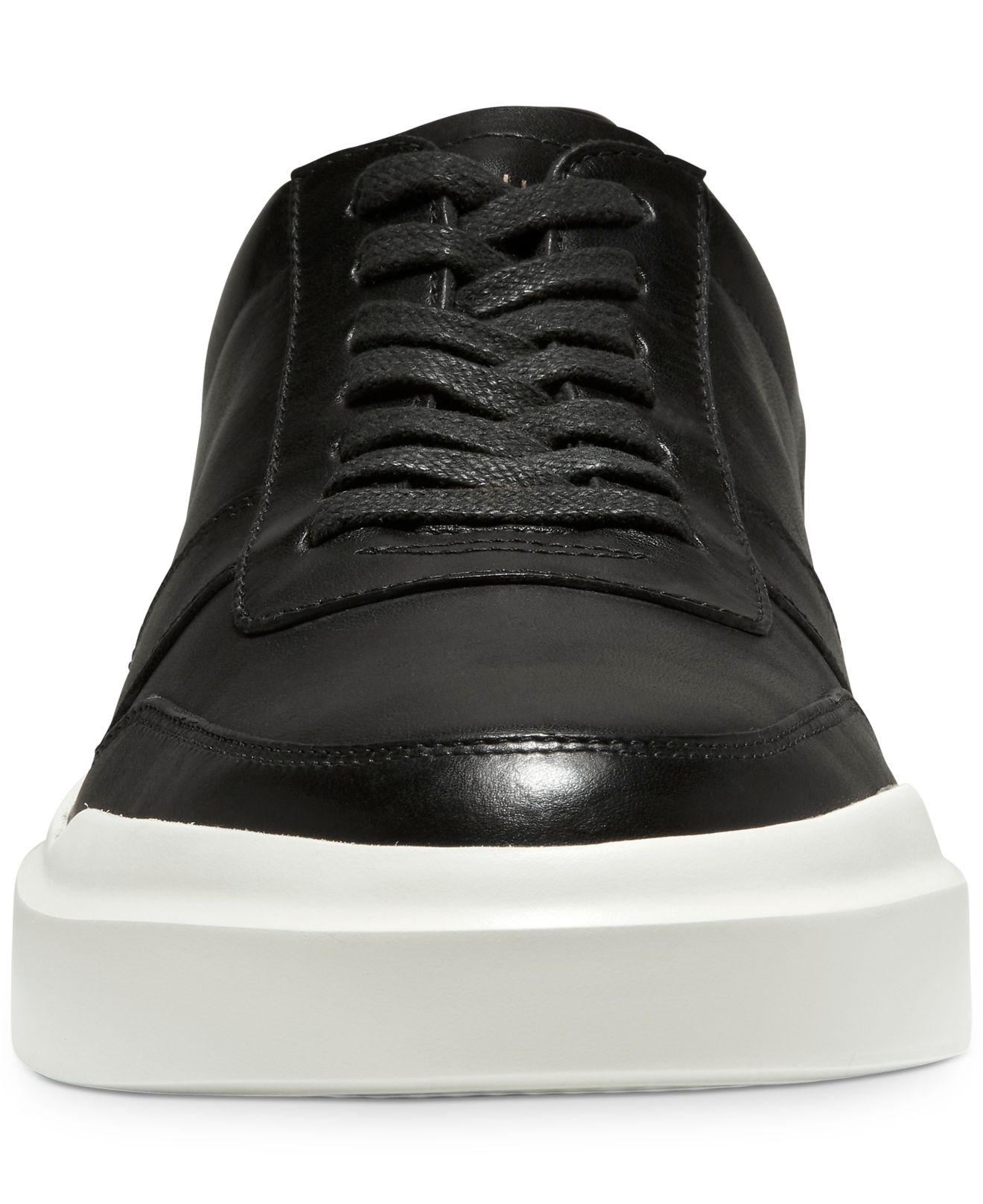 cole haan black high top sneakers
