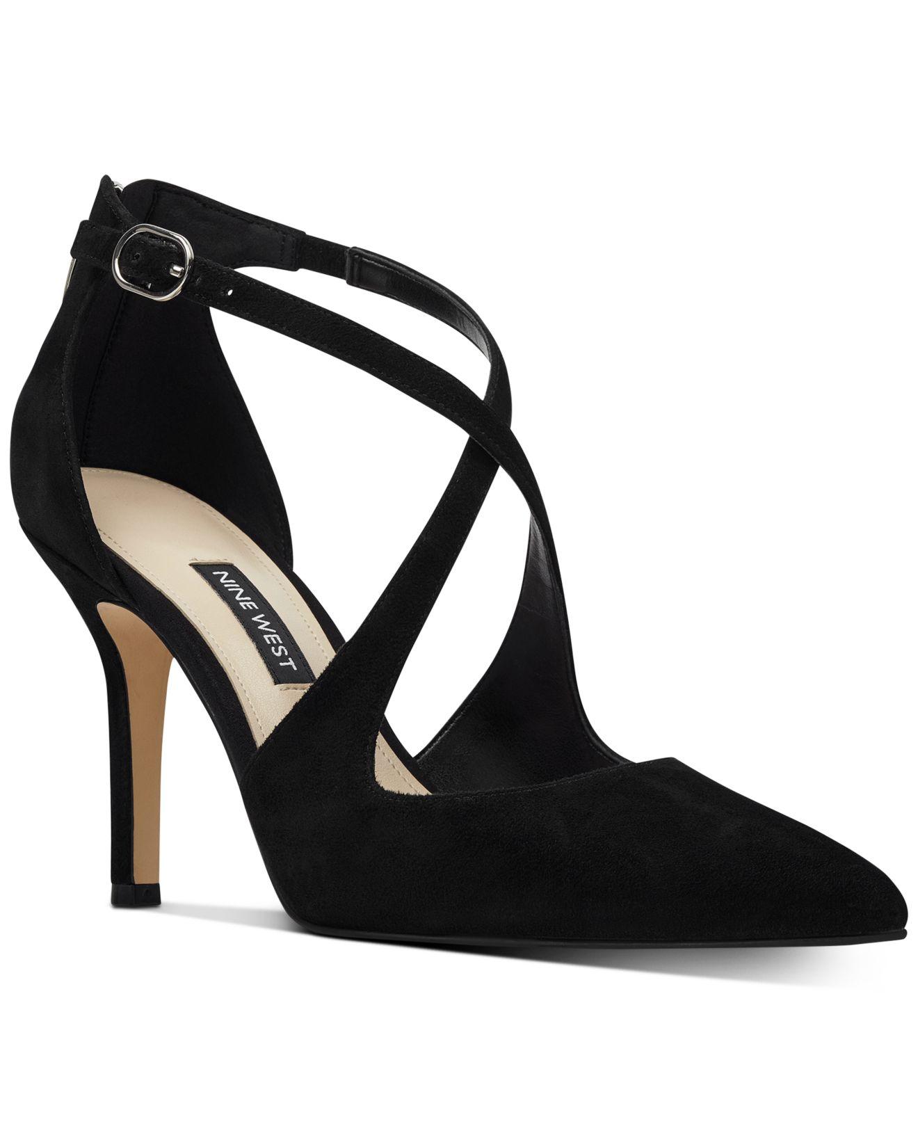 Nine West Leather Fayla Strappy Pumps 