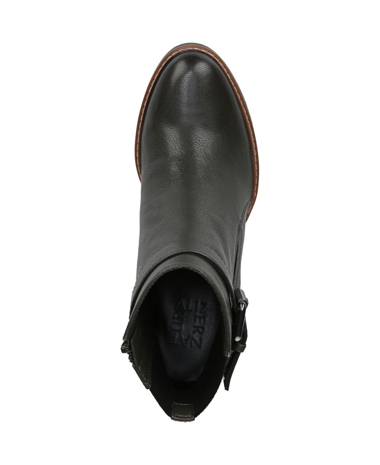 naturalizer cora leather booties