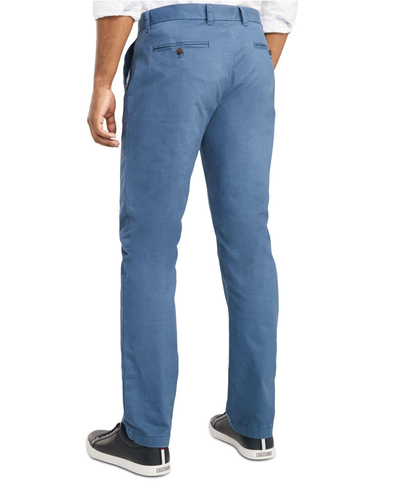 Tommy Hilfiger Th Flex Stretch Custom-fit Chino Pant, Created For Macy's in  Blue for Men | Lyst
