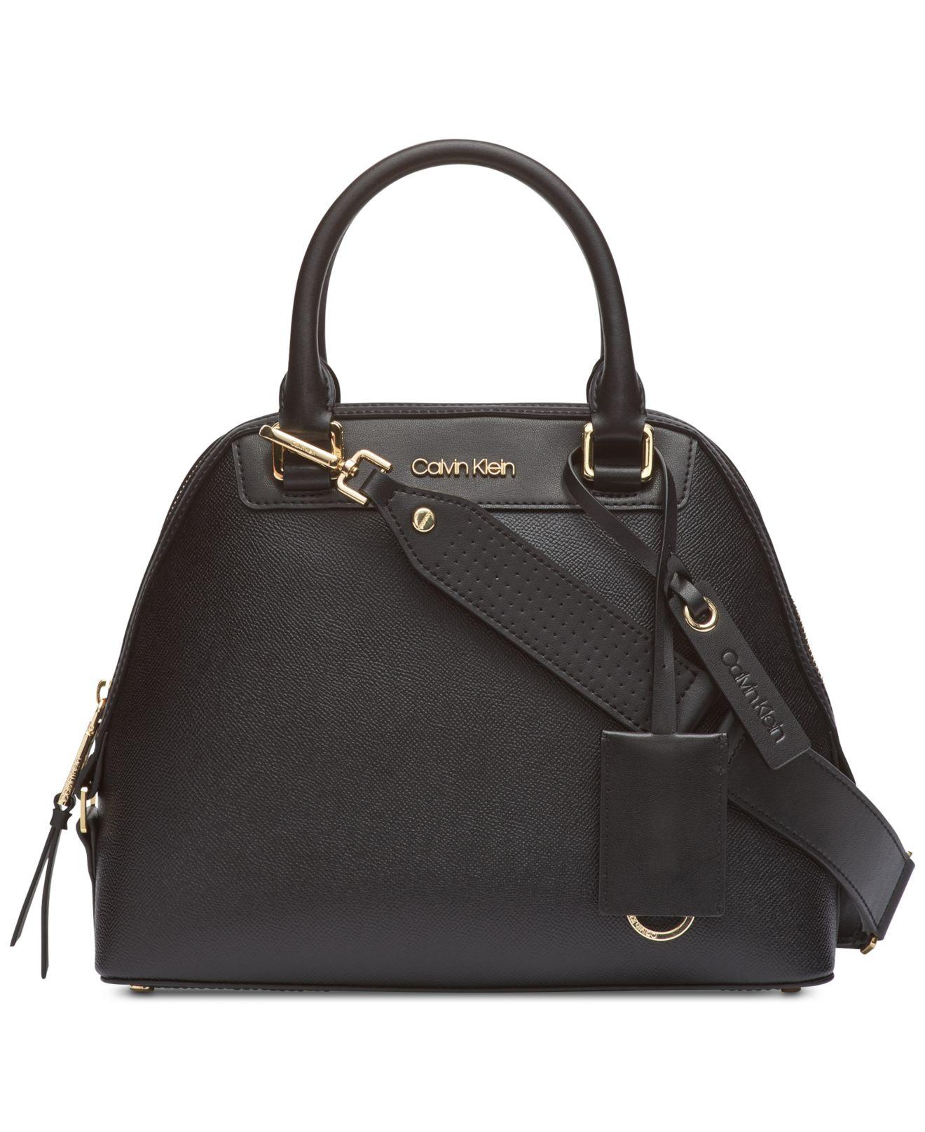 calvin klein black satchel