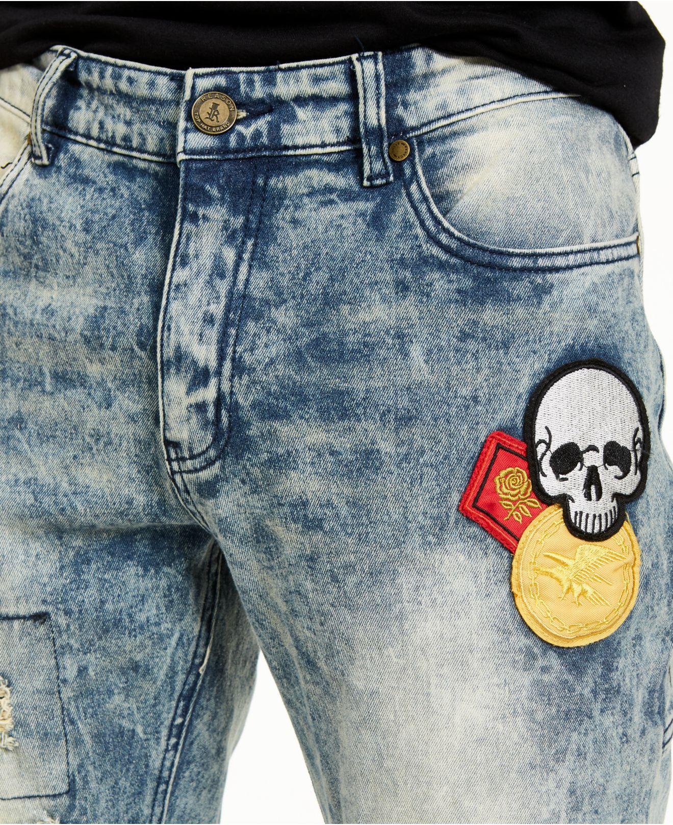 reason crazed denim jeans