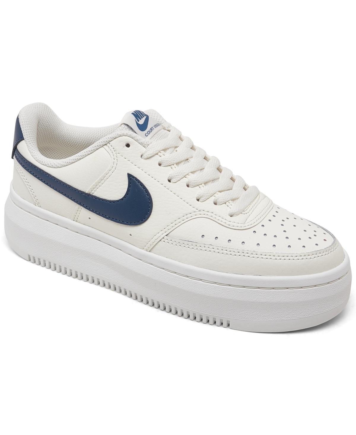Nike Court Vision Alta Leather Platform Casual Sneakers From Finish Line in  White | Lyst