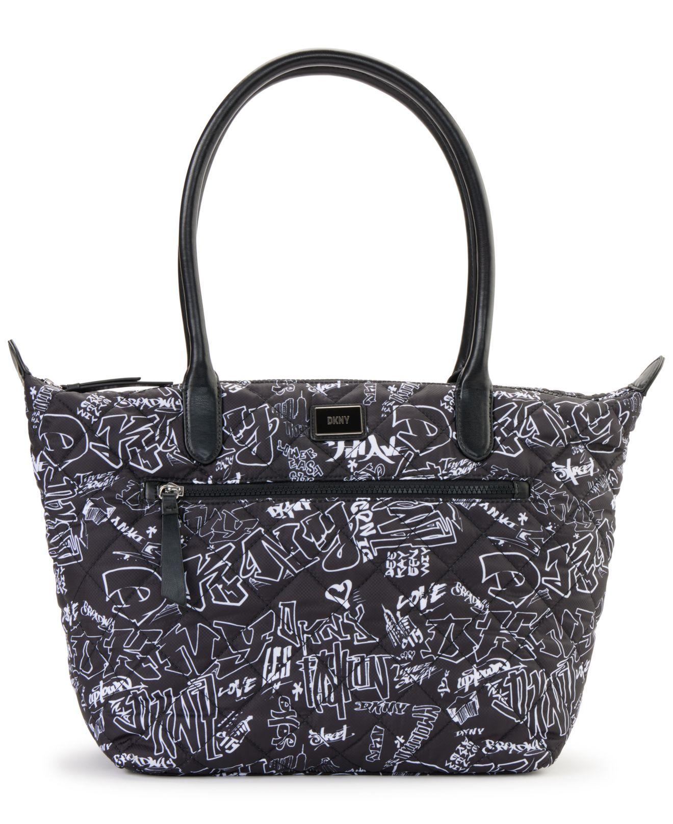 DKNY Lyla Large Shopper Bag in Black | Lyst