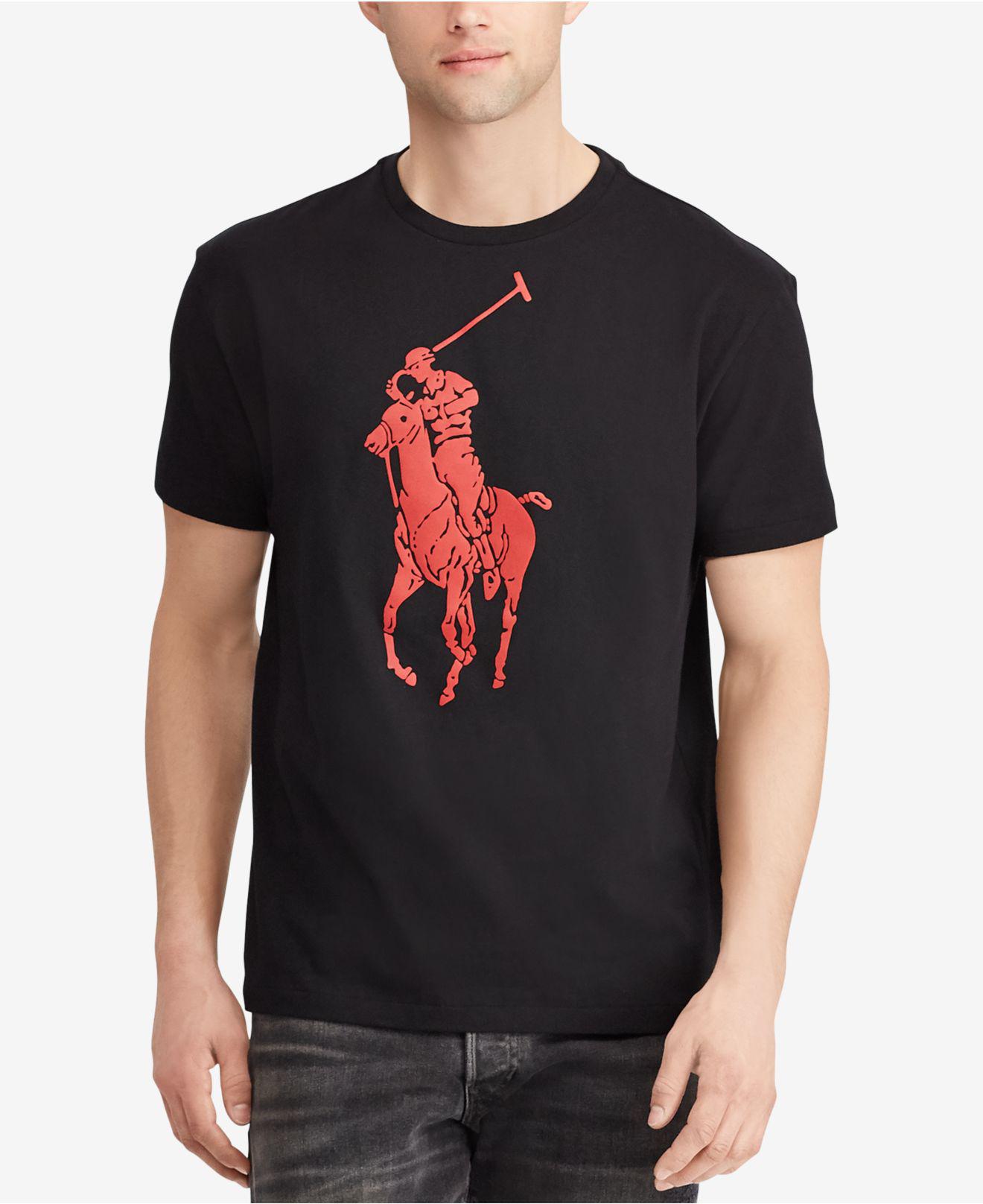 Polo Ralph Lauren Cotton Classic-fit Big Pony T-shirt in Black for 