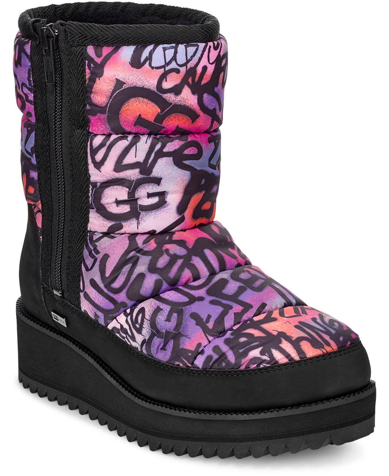 graffiti ugg slides