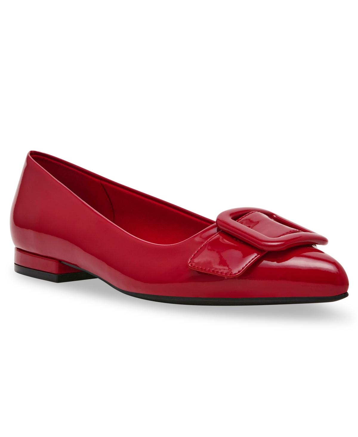 Anne klein red flats best sale
