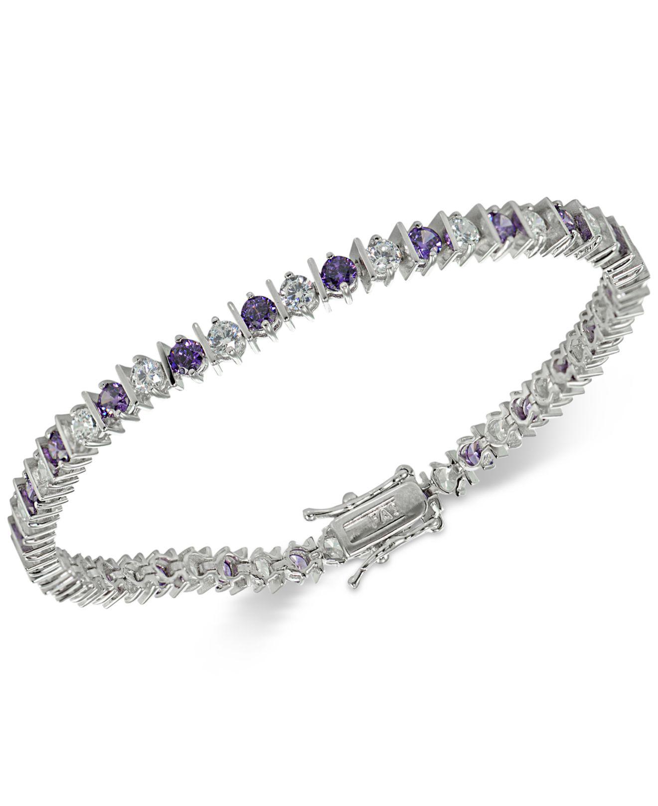 Giani Bernini Cubic Zirconia Tennis Bracelet In Sterling