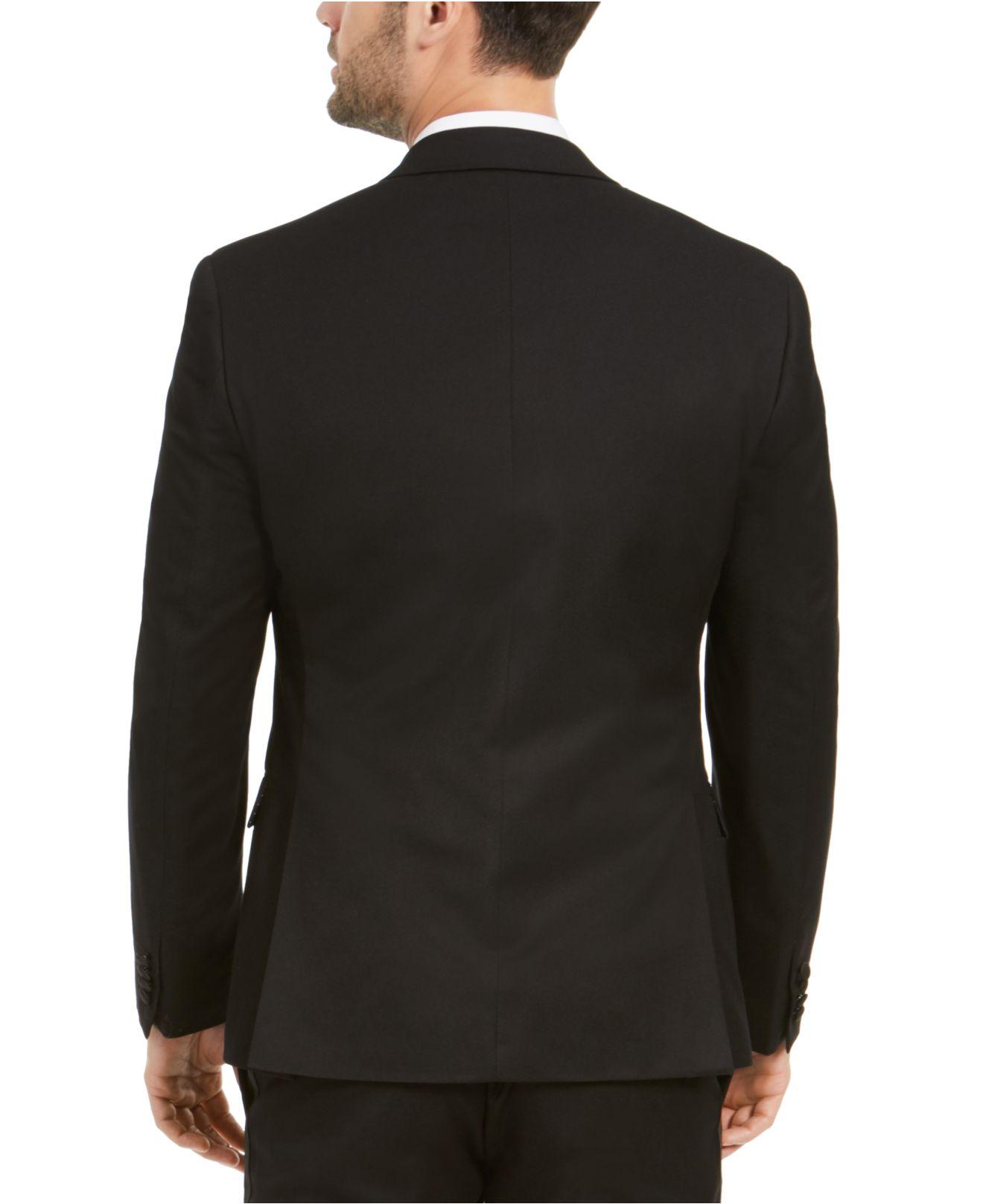 Alfani Synthetic Slim-fit Stretch Black Tuxedo Jacket, Created For Macy ...