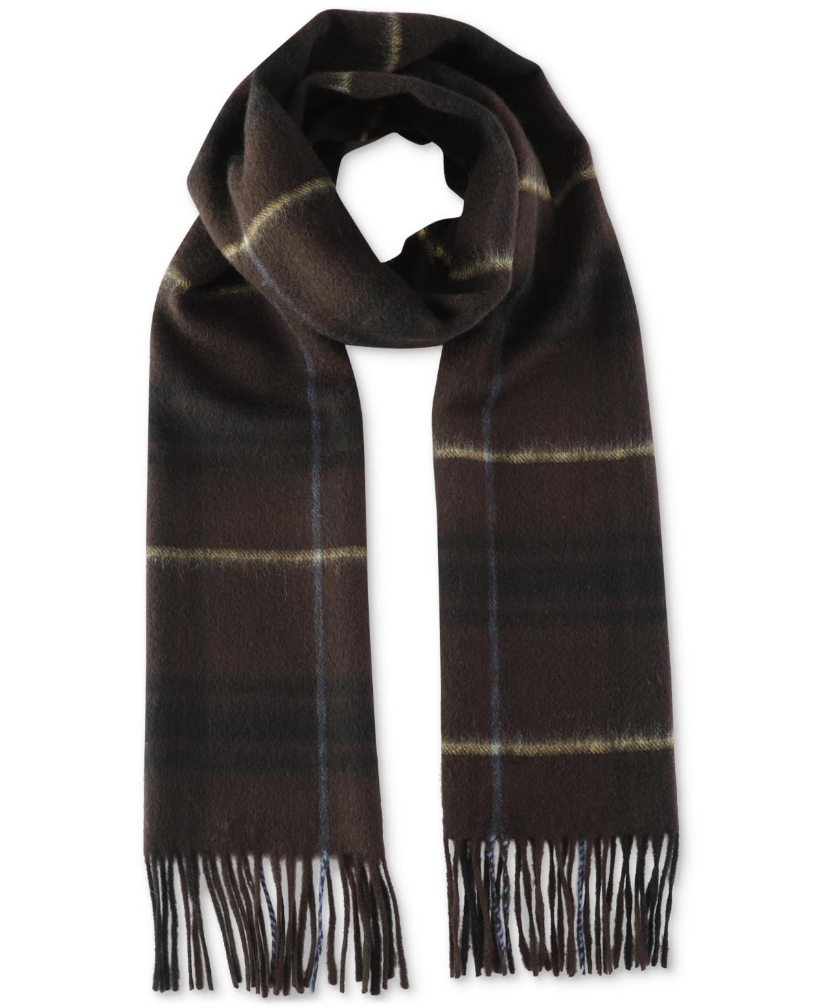 Club Room Plaid Cashmere Scarf in Black for Men Lyst