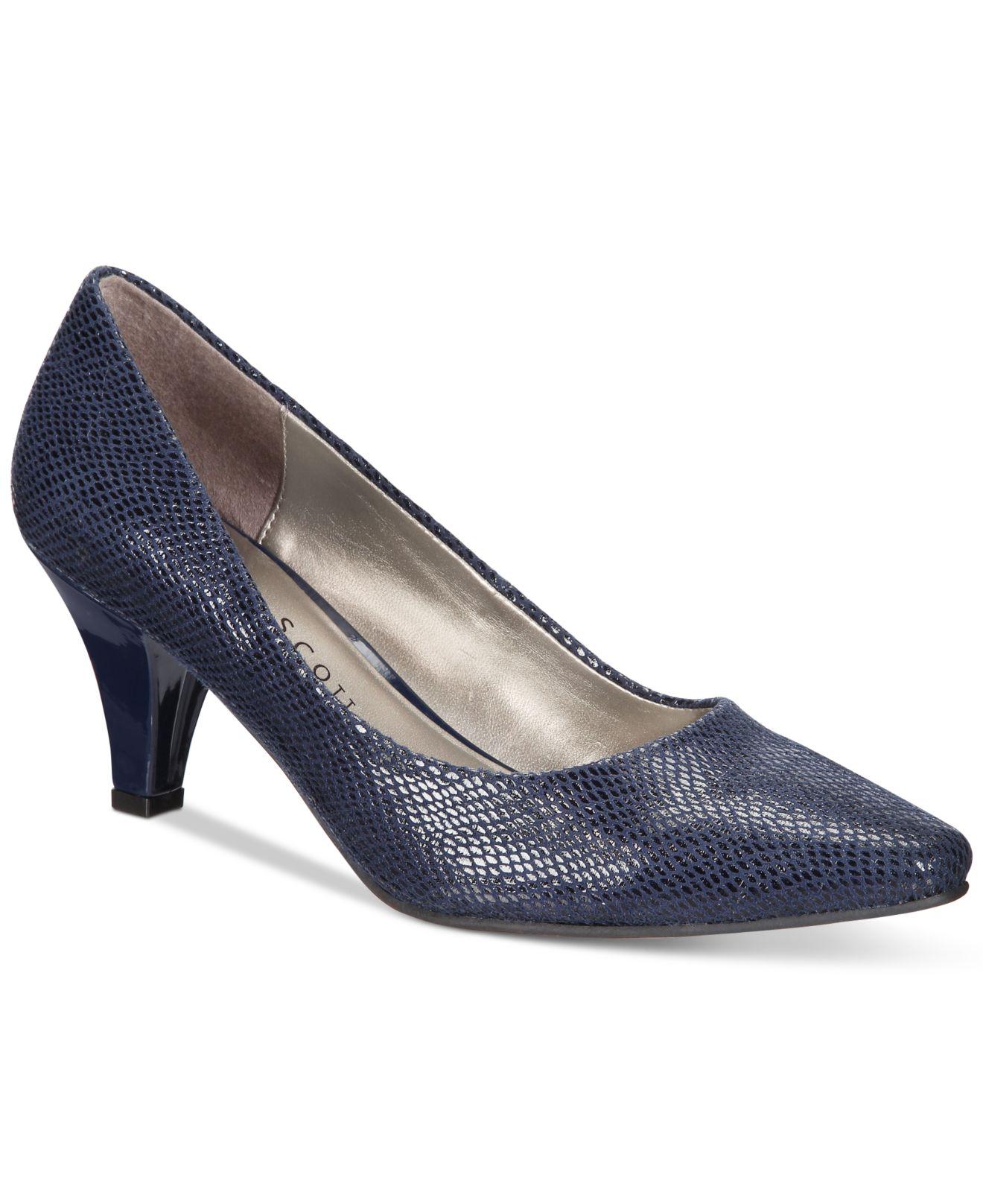macy's blue pumps