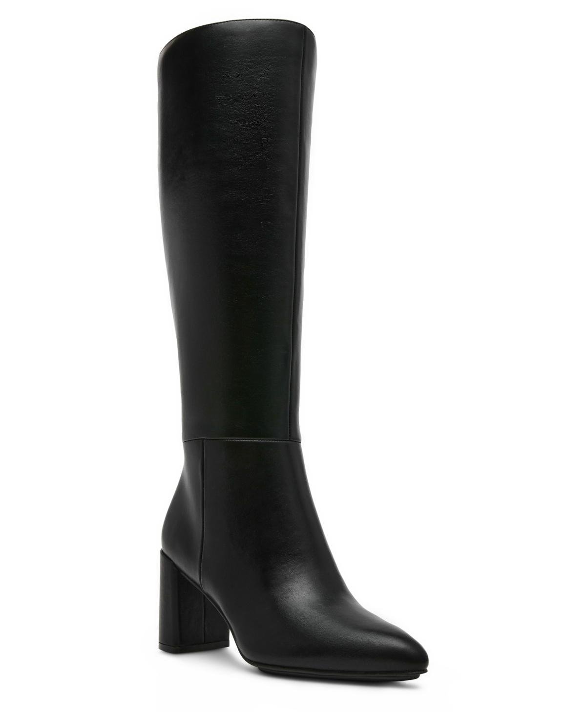 Anne Klein Beth Block Heel Knee High Dress Boots in Black Lyst