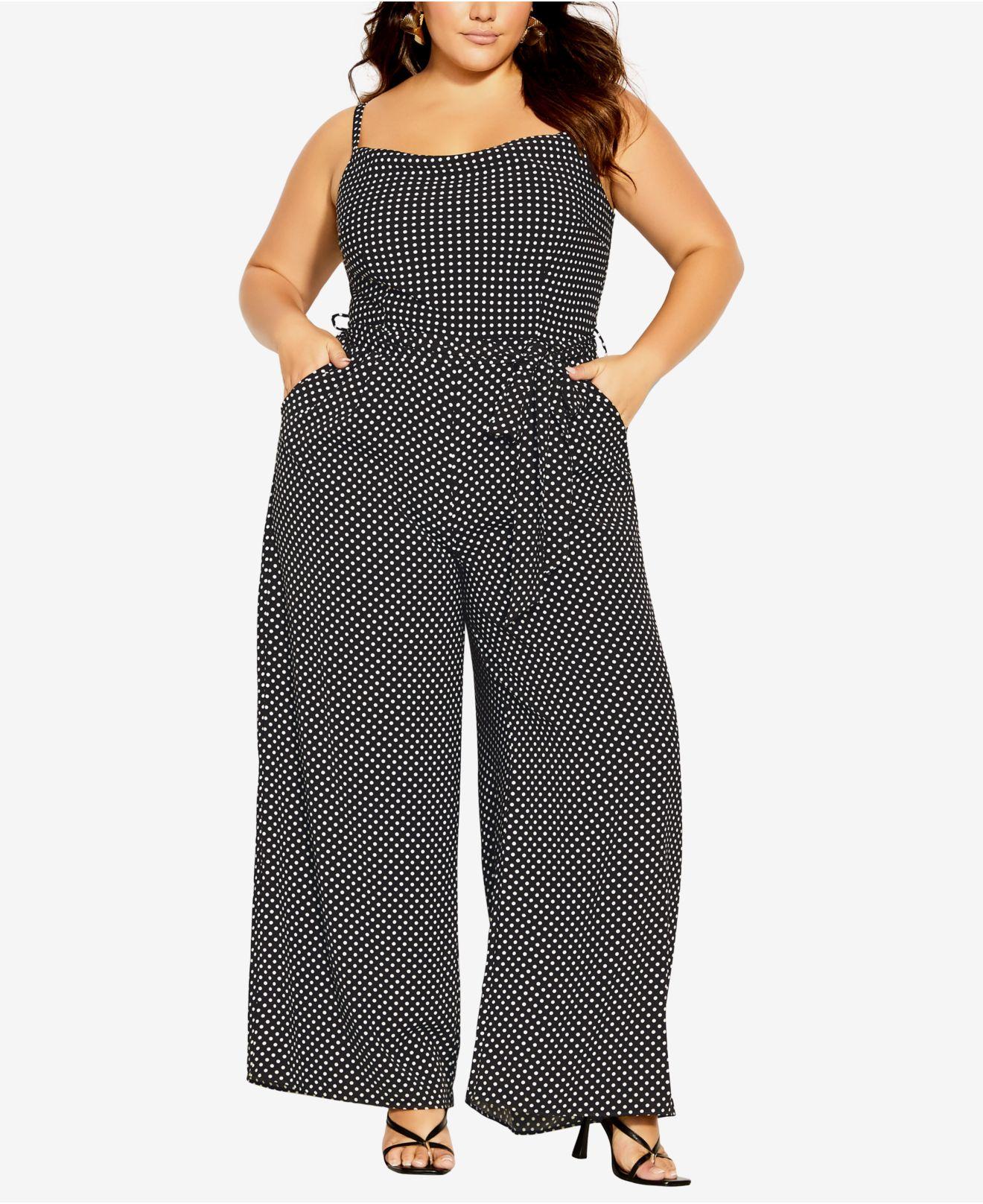 City Chic Plus Size Trendy Sophia Jumpsuit In Black Lyst