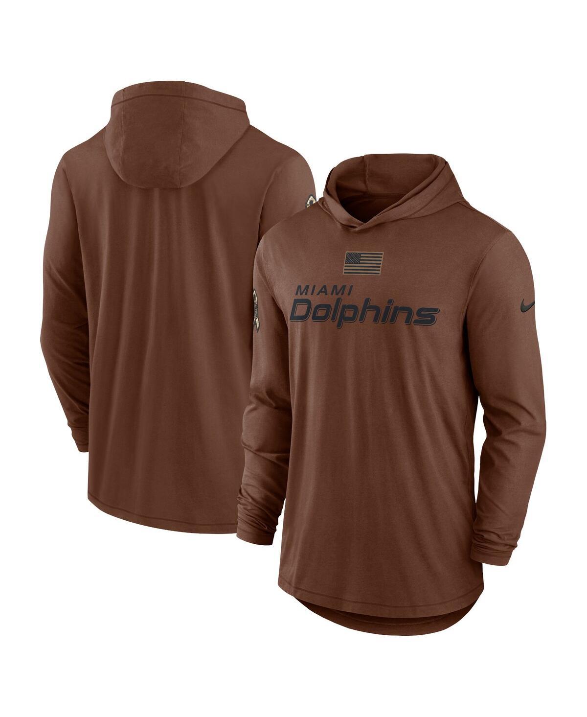 Brown hooded t shirt sales