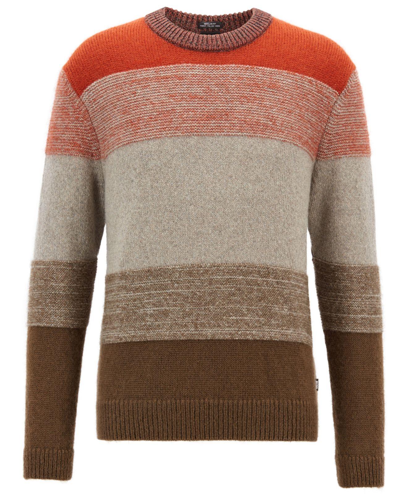 hugo boss striped sweater