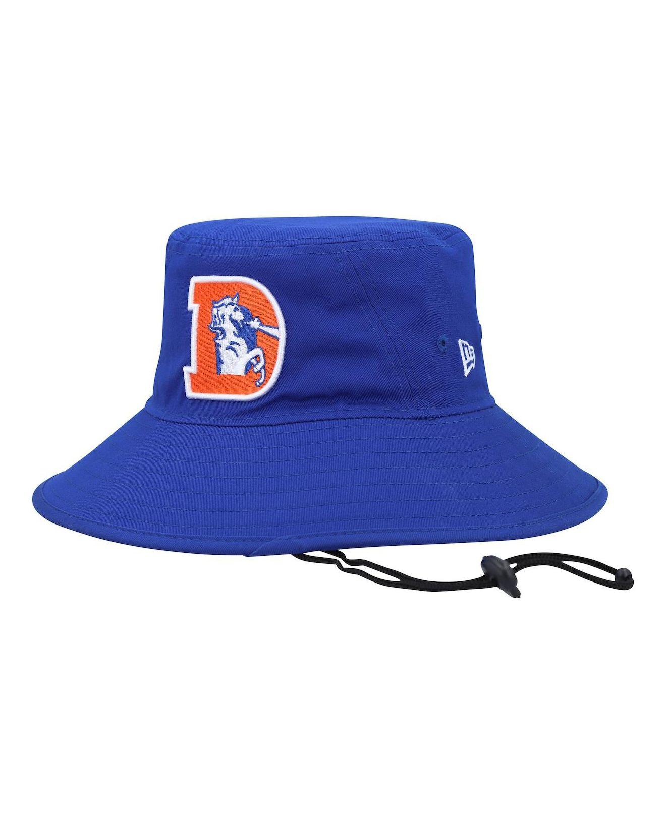 New Era Men's Denver Broncos Training Camp White Panama Bucket Hat