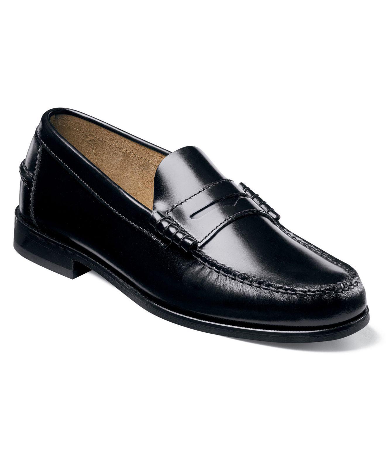 Florsheim Leather Shoes Berkley Penny Loafers In Black For Men Lyst