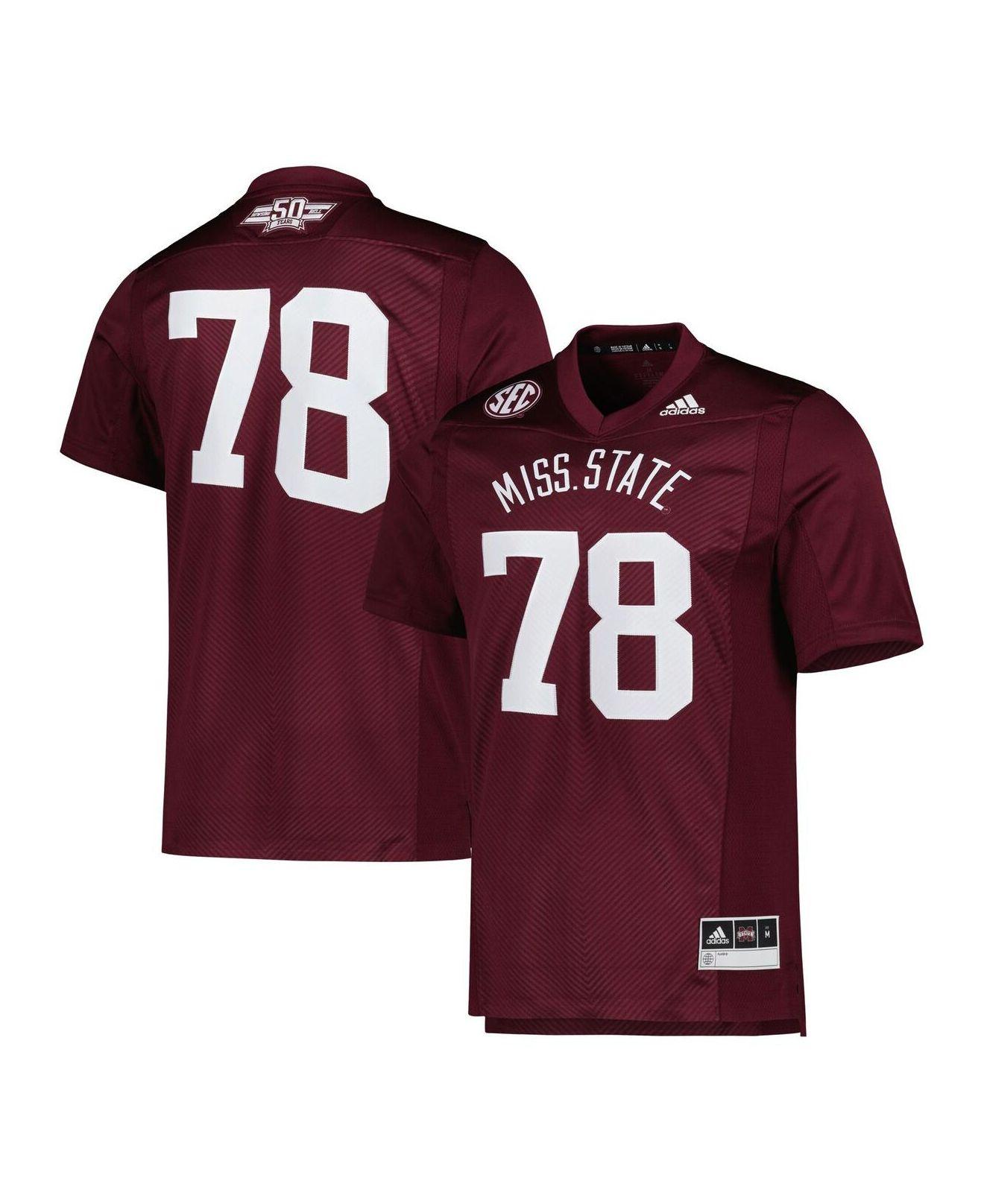 Men's adidas Maroon Mississippi State Bulldogs Replica V-Neck Baseball  Jersey