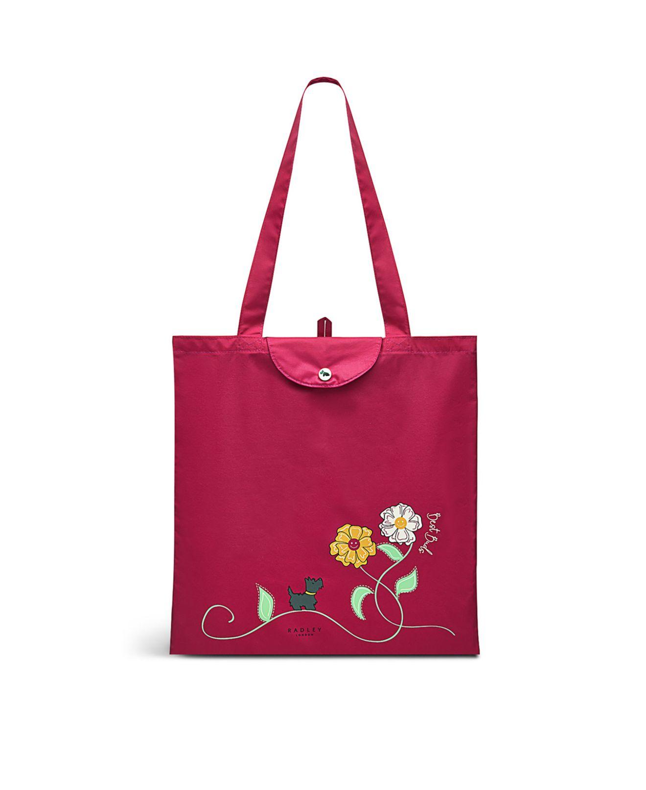 Radley Best Buds Responsible Foldaway Tote Bag in Pink Lyst