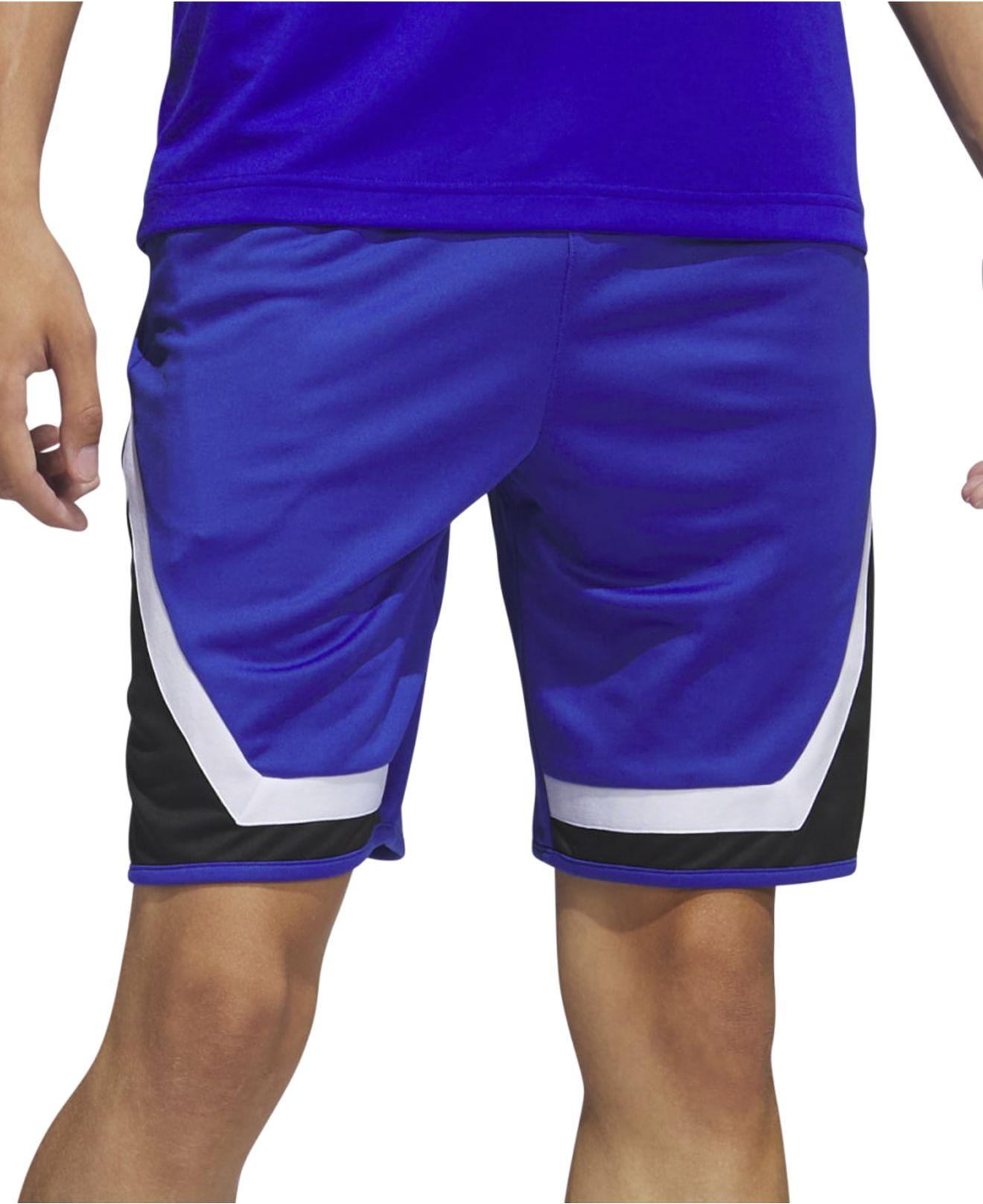 adidas Pro Block Loose-fit Basketball Shorts in Blue for Men | Lyst