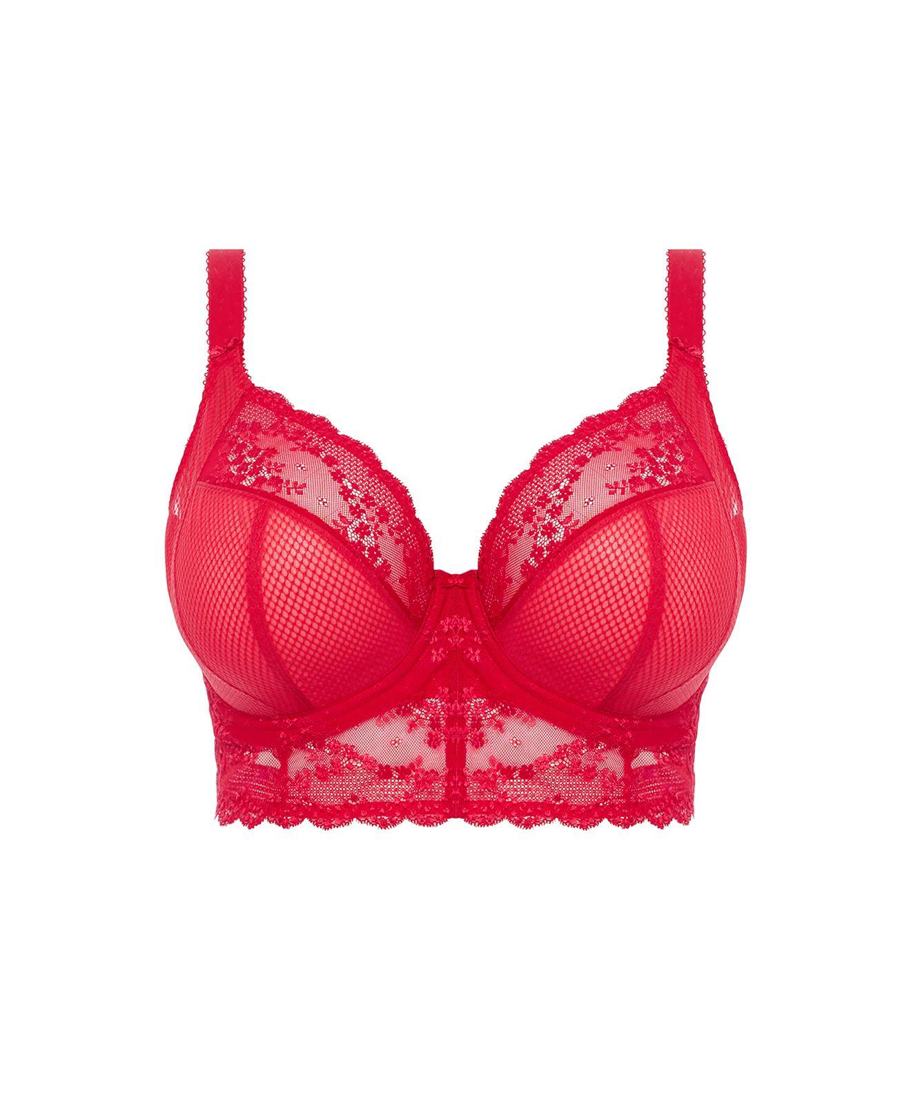 Elomi Full Figure Charley Lace Underwire Plunge Bralette El4381, Online