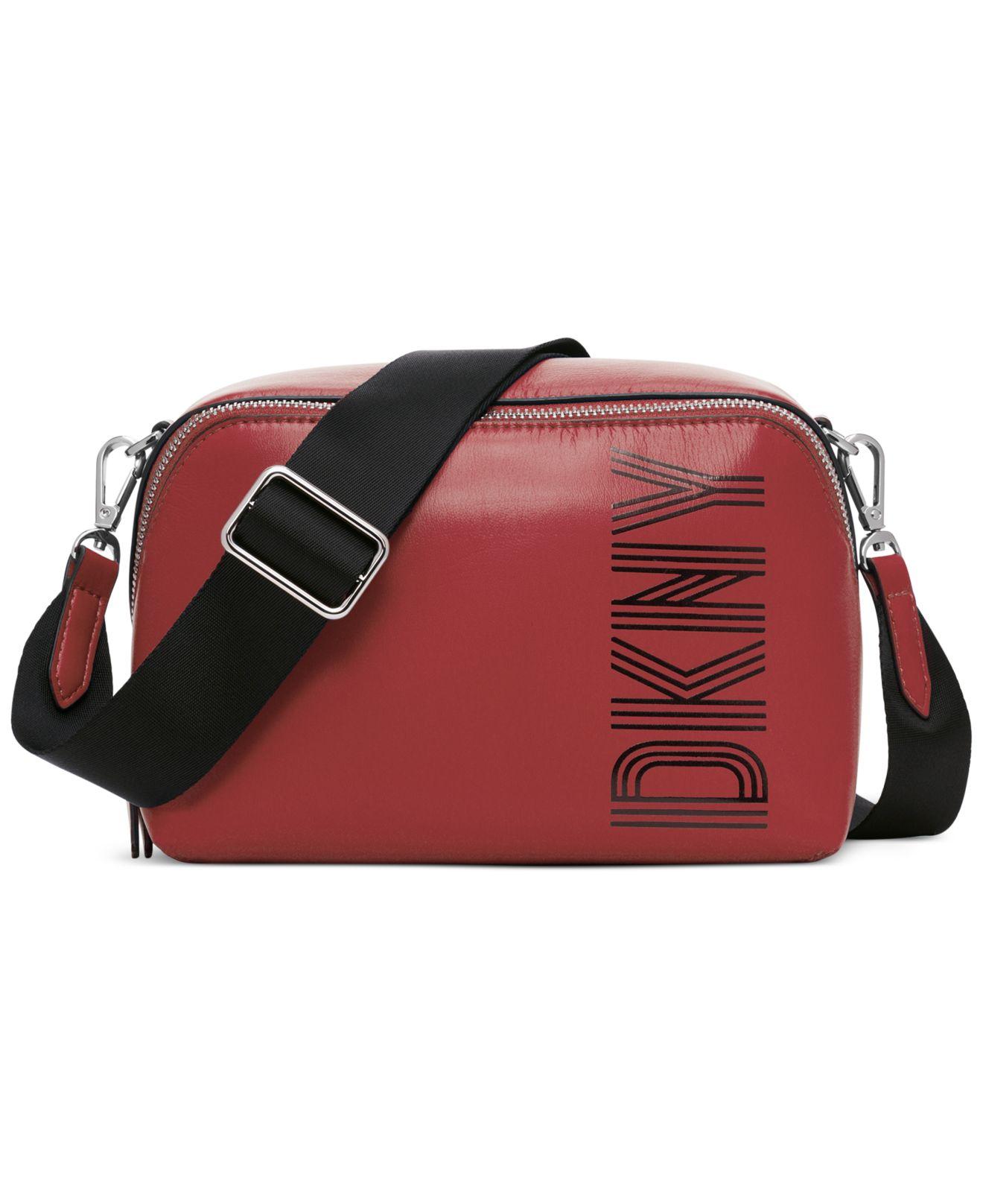 DKNY Tilly Small Zip-top Camera Bag Crossbody in Red