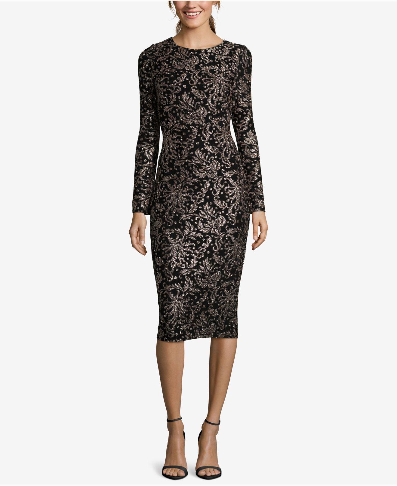 glitter sheath dress