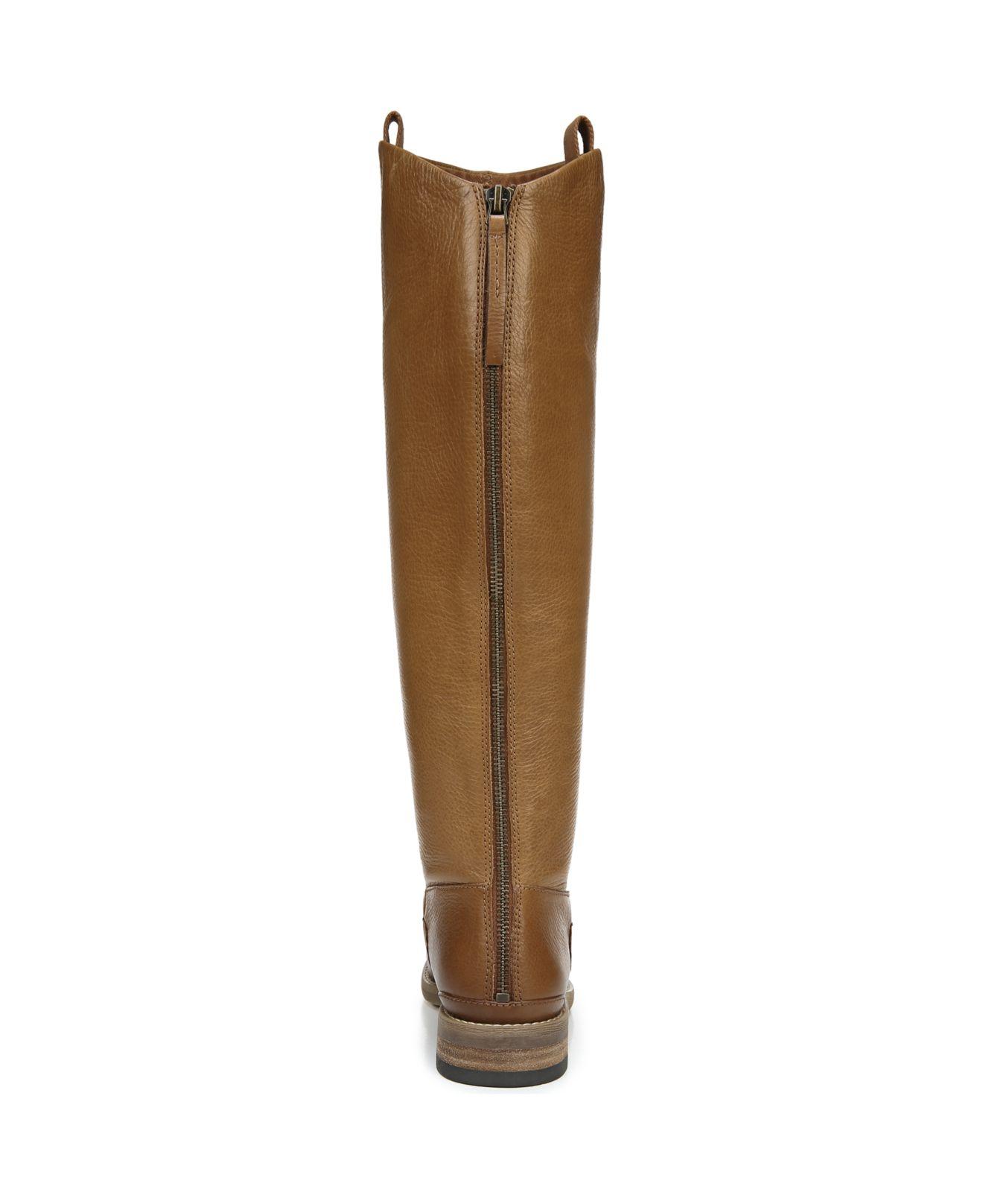 Franco Sarto Leather Meyer High Shaft Boots in Light Brown Leather ...