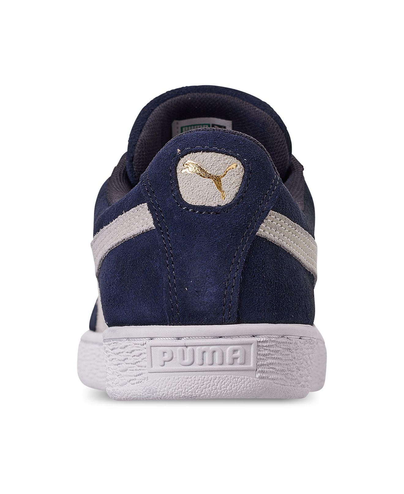 puma suede navy blue
