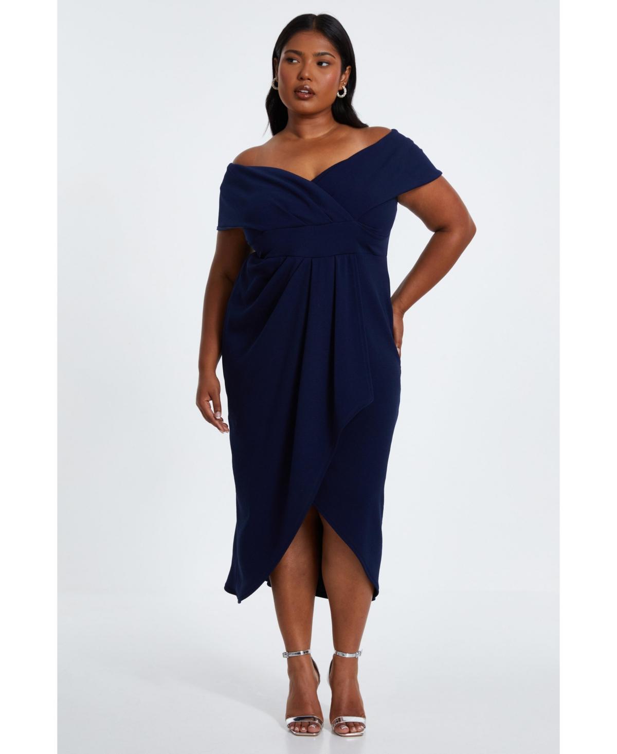 Quiz off the shoulder dress hot sale