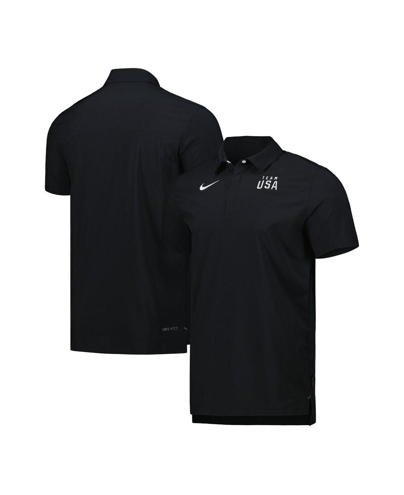Nike Black, White Team Usa Coaches Performance Polo Shirt for Men | Lyst