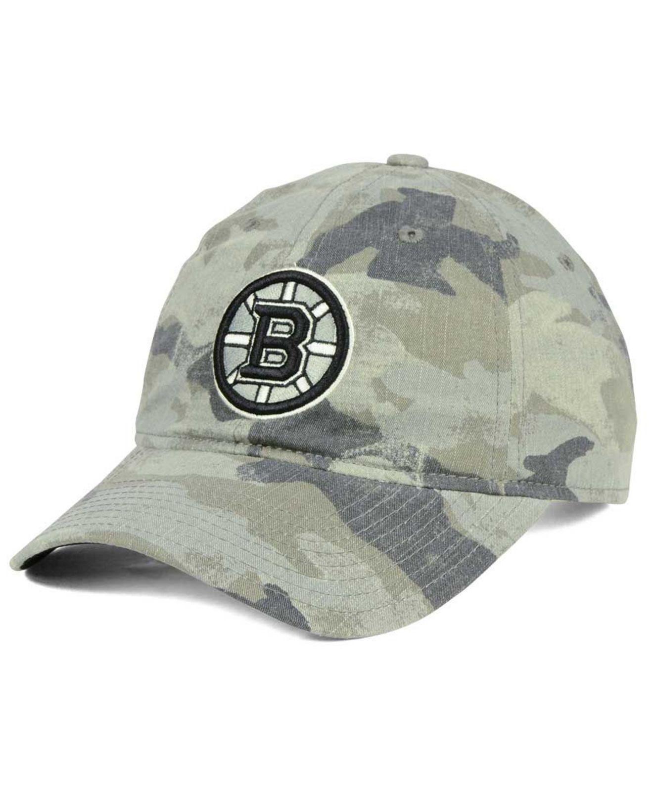 adidas Boston Bruins Camo Slouch Cap for Men