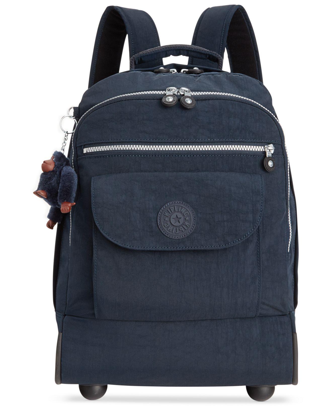 Kipling Synthetic Sanaa Rolling Backpack in Blue - Save 25% - Lyst