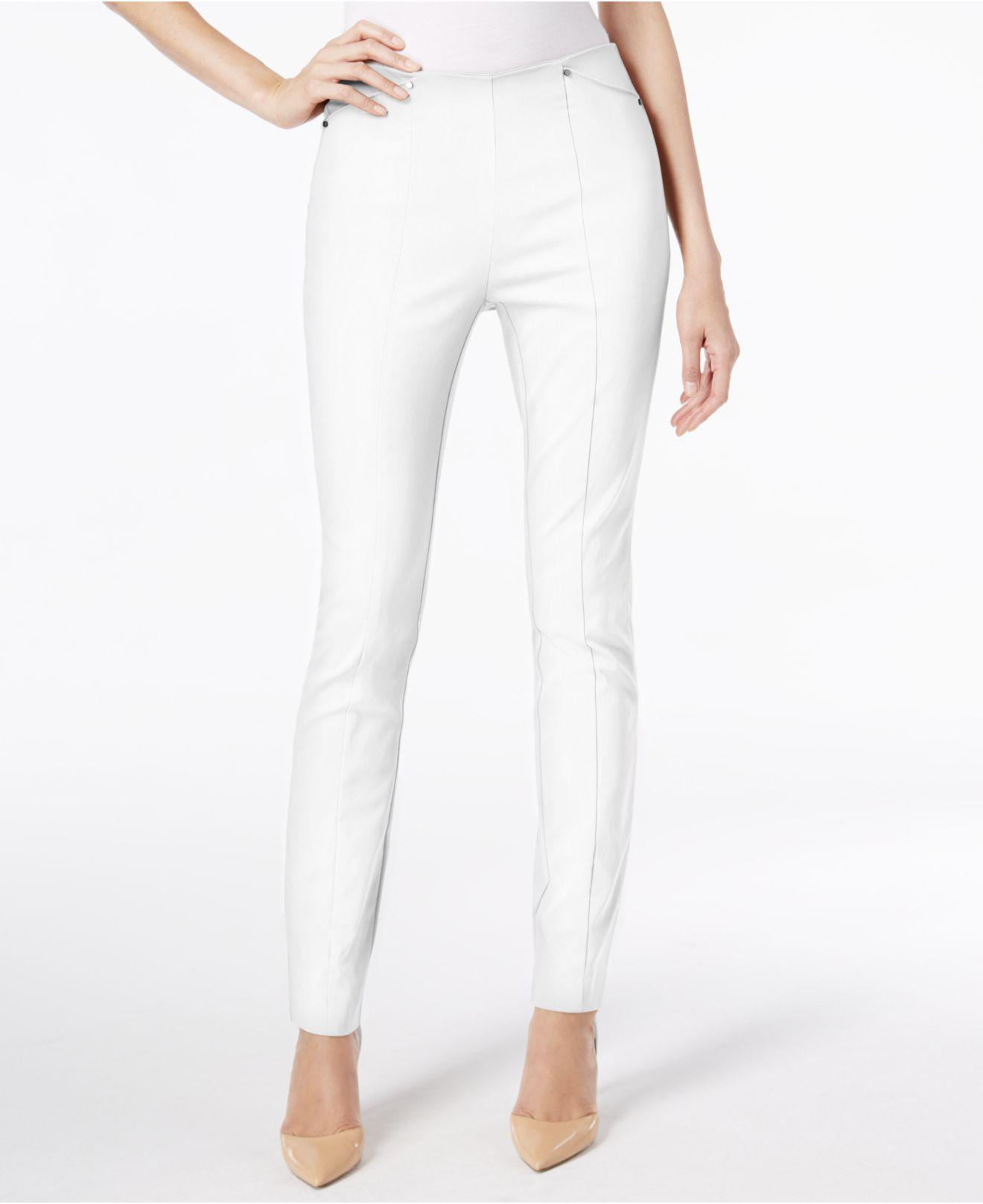 alfani white pants