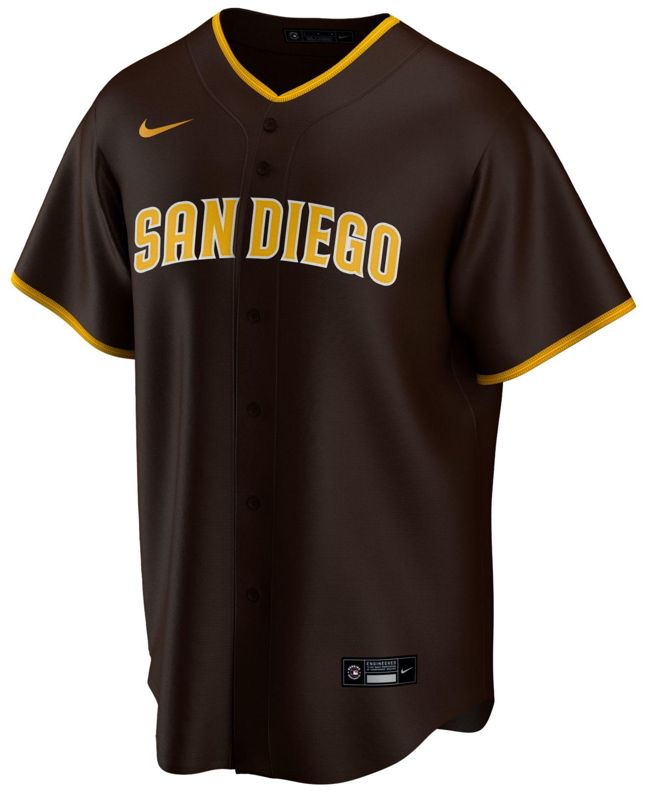 Nike Synthetic San Diego Padres Official Blank Replica ...